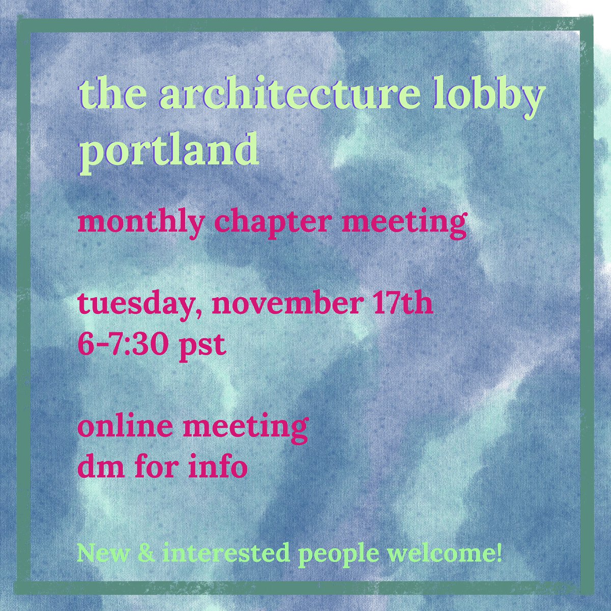 The Architecture Lobby Portland tweet media