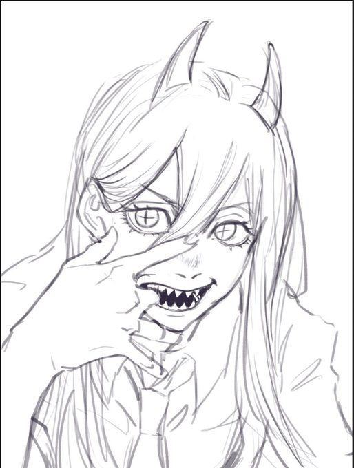 #皆さん線画と塗った後を見せてください
Sketch. -  Painting ᕕ( ᐛ )ᕗ 