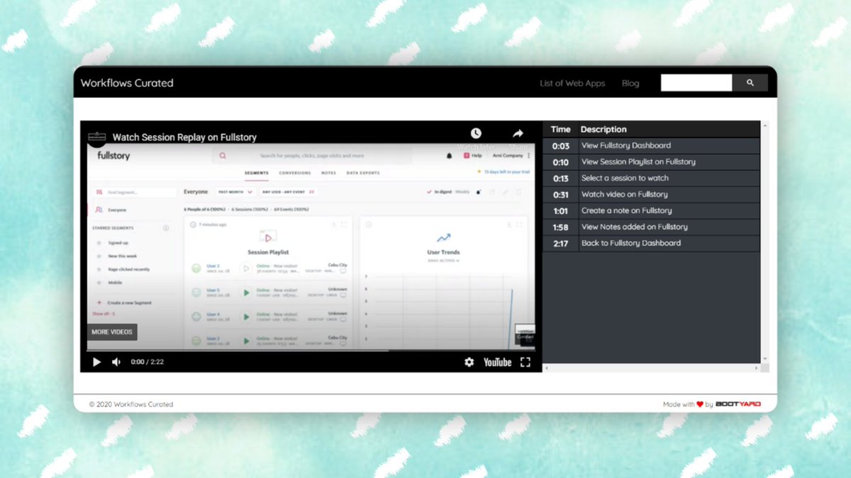 WCurated's tweet photo. Learn how the details of their UX design by observing their workflows.

We’ve documented Fullstory workflow on https://t.co/ML3Semxdgt https://t.co/0EZZfH6bow