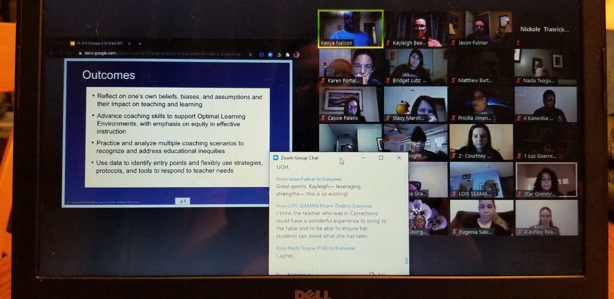 KayleighBeauli3's tweet photo. Effective educators for every student in every zip code! 
Enjoyed a great evening of professional learning about coaching for equity with the FL High Impact Teacher Corps II Cohort! @K_Schafte @NewTeacherCtr @jasonsfulmer @abbeystewartas1 @CPalelis @EducationFL @deedrakfarley https://t.co/kBv8yp9bxF