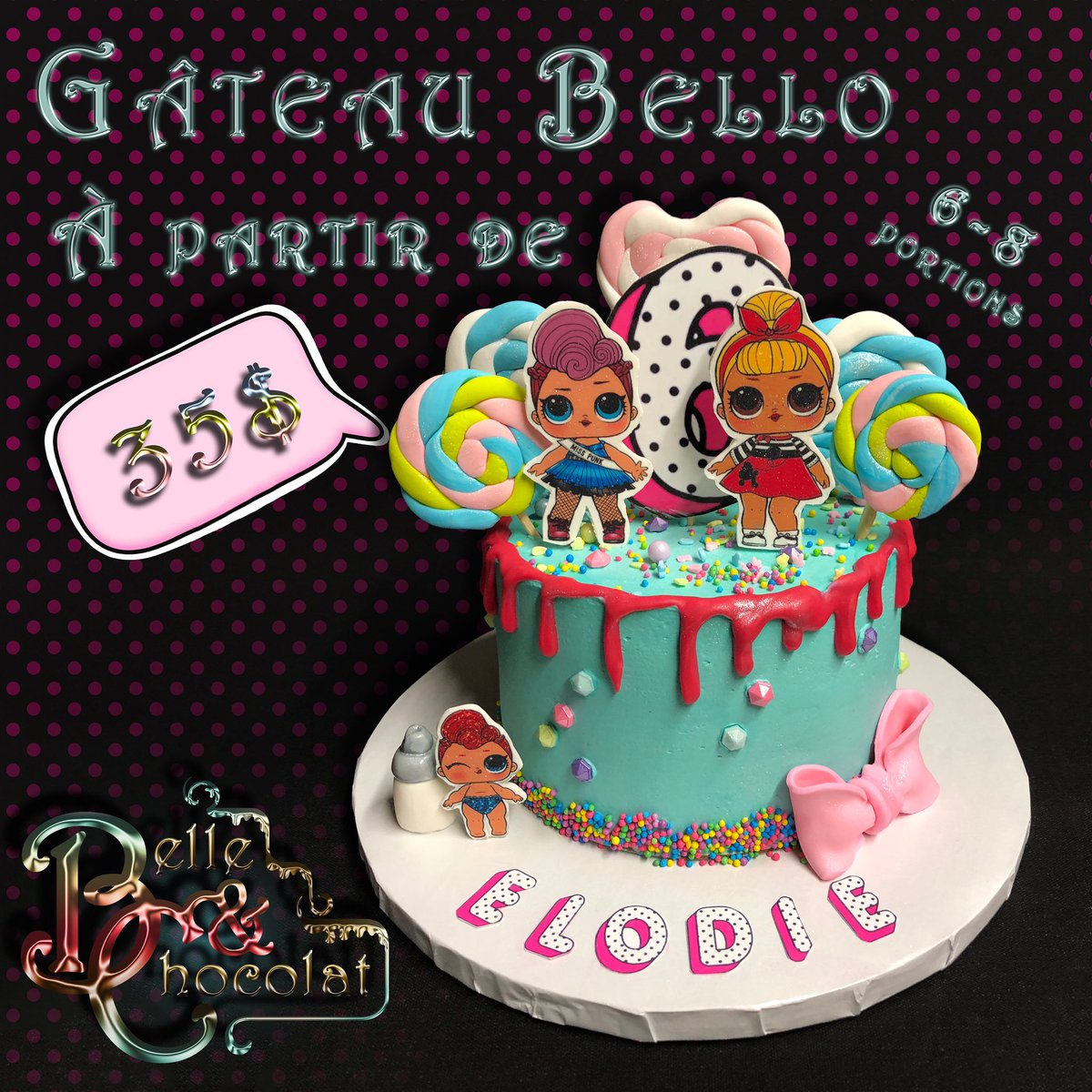 belleetchoco's tweet photo. Gâteau fondant LOL Surprise
#gateaulolsurprise #lolsurprisecake #gateaufondant #fondantcake #cakedecorating #cakedesing #farinex #cakemasters #Foodies #cake  #fondant #fondantcake #Lanaudière #stesprit https://t.co/g0l6W07aL8