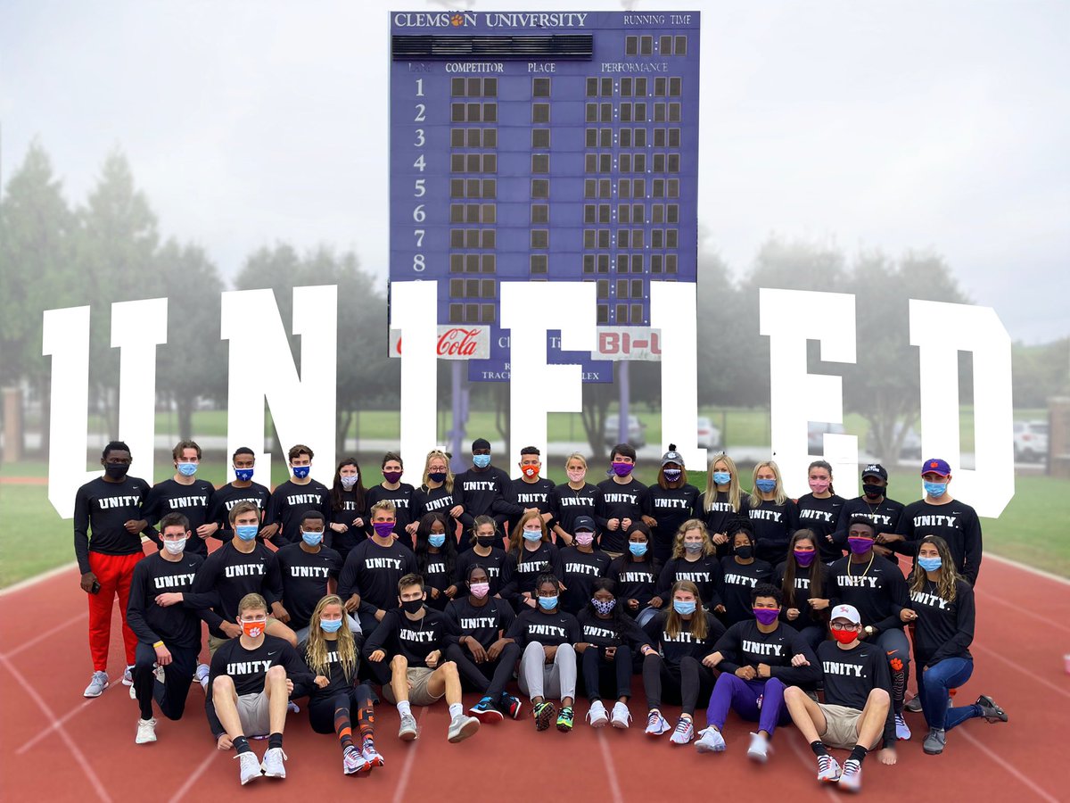 SaveClemsonXCTF's tweet photo. Our shirts say unity, but we hear hypocrisy. Cutting track is cutting diversity. #SaveClemsonXCTF https://t.co/ic5jQICXM5