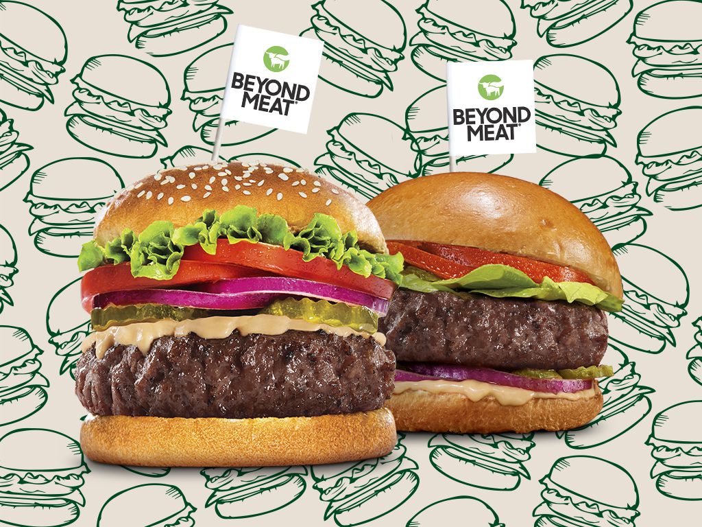 verge's tweet photo. Beyond Meat launches new burgers that are juicier and lower in saturated fat https://t.co/oYmpp23YWJ https://t.co/rM97yTtTwi