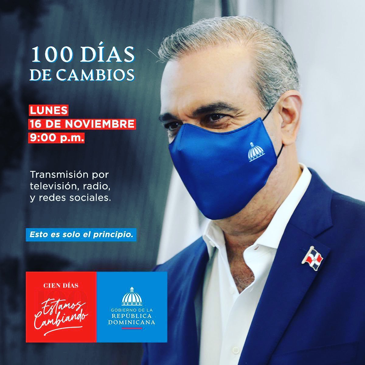 SaludPublicaRD's tweet photo. A 90 días de haber asumido el poder #ElGobiernoDelCambio tomó las riendas de la batalla contra la pandemia del COVID-19 con la asignación de RD$17 mil millones más en el presupuesto complementario. #EstamosCambiandoEnSalud https://t.co/bwq20UNGet