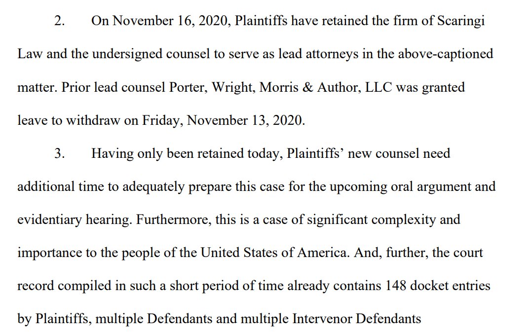 President Trump's new layer, who in addition to hosting a radio show and writing a column mainly practices business law according to his firm bio, joined the case today.