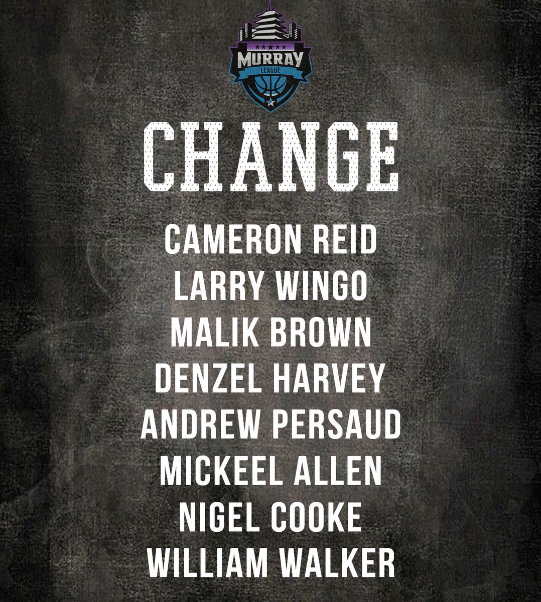 MurrayLeague's tweet photo. Final release of rosters for our 2nd tournament 🎥🍿🏀 #MurrayLeague https://t.co/zYl03ADF7c