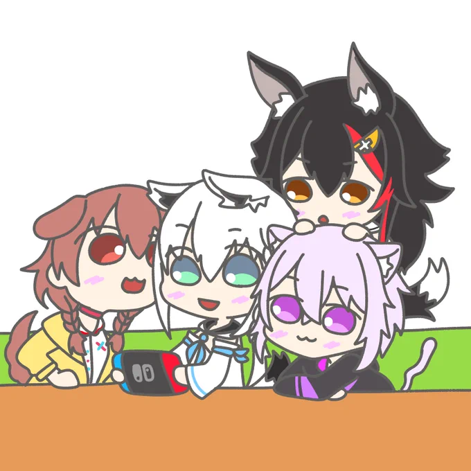 ホロライブゲーマーズ🎮
#絵フブキ 
#みおーん絵 
#できたてころね 
#絵かゆ 