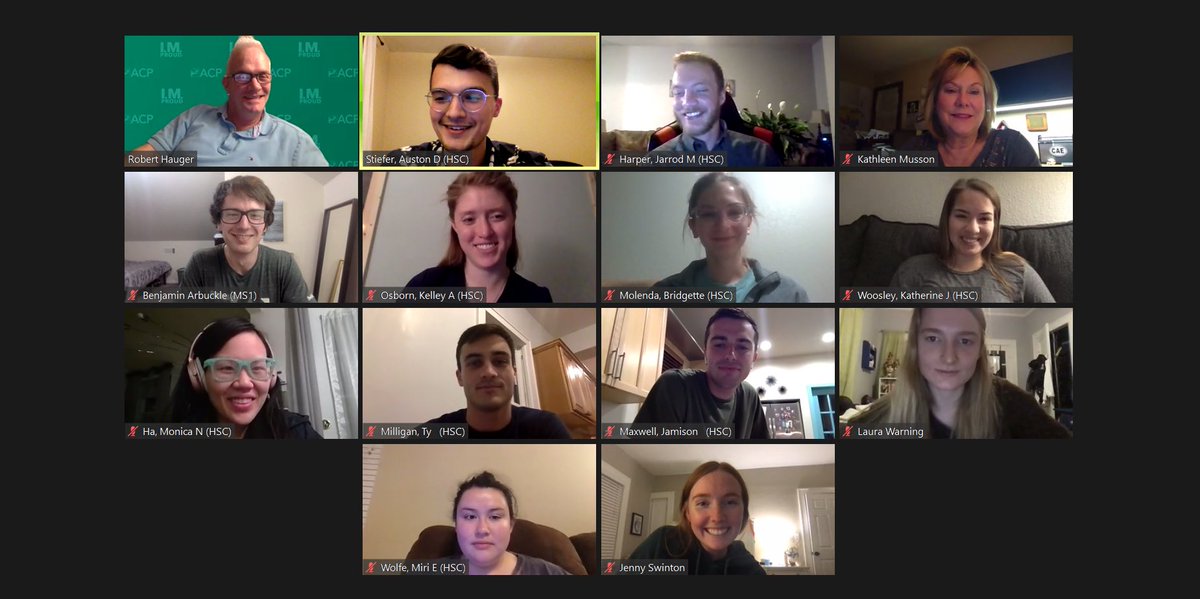 Great Zoom Hangout with Internal Medicine Interest Group tonight! #IMProud <a href="/OklahomaACP/">Oklahoma ACP</a>