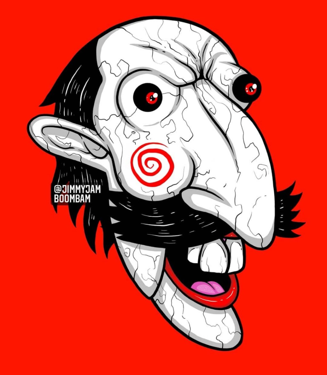 Caption this photo 

jimmyjamboombam.com

#nigelthornberry #saw #jigsaw #jimmyjamboombam #jimmyjamboombamart #horroricons #spooky #memeart #nigelthornberrysfaceonthings #nigelthornberryart