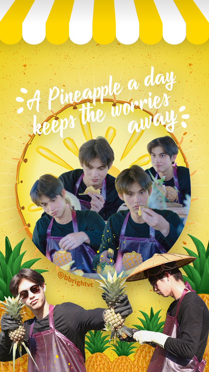 designbrightvc's tweet photo. Good morning, Brights. Thank you for your sweet messages 🙏🏻 Just want to express my love to B. 🥰 Here’s #bbrightvc @bbrightvc again telling us to #HaveABrightDay by eating 🍍

©️toelaew photos

phone wallpaper: 
                                         ⬇️⬇️ https://t.co/PR2t1tJU1v