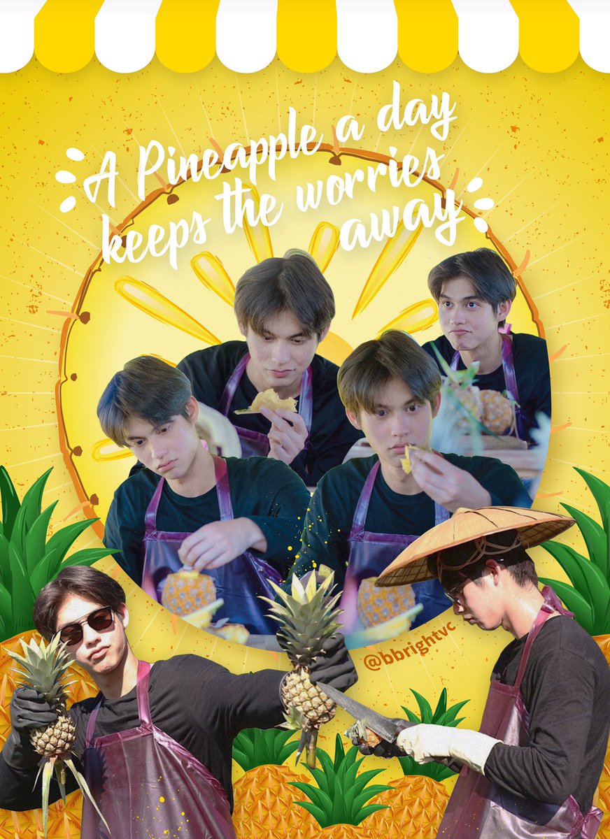 designbrightvc's tweet photo. Good morning, Brights. Thank you for your sweet messages 🙏🏻 Just want to express my love to B. 🥰 Here’s #bbrightvc @bbrightvc again telling us to #HaveABrightDay by eating 🍍

©️toelaew photos

phone wallpaper: 
                                         ⬇️⬇️ https://t.co/PR2t1tJU1v