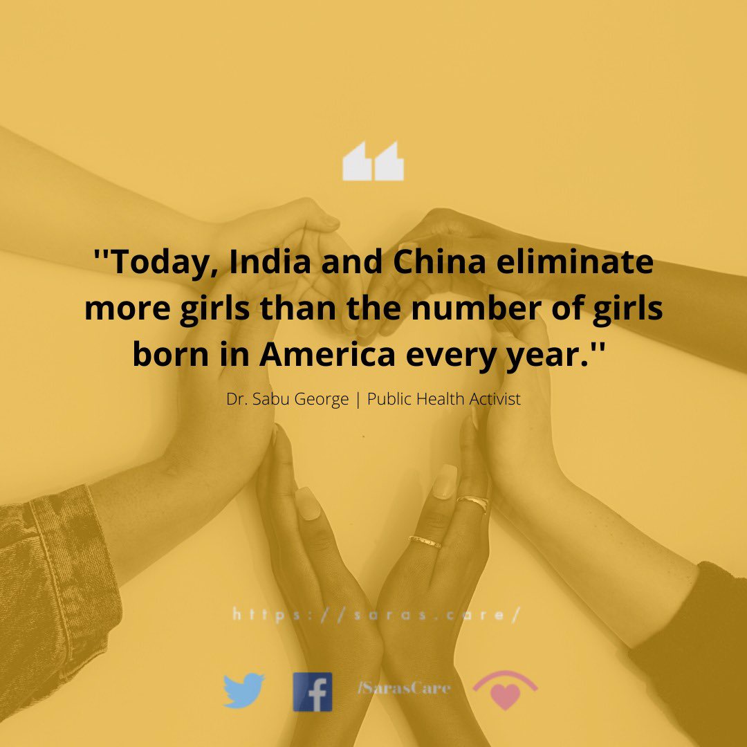 SarasCare's tweet photo. Culture plays a very major role in female feticide. Many cultures practice this horrendous act due to their belief that preferring a son will provide to be more beneficial to the household. #WeAreSarascare #FemaleFeticide https://t.co/19D48U69Yo