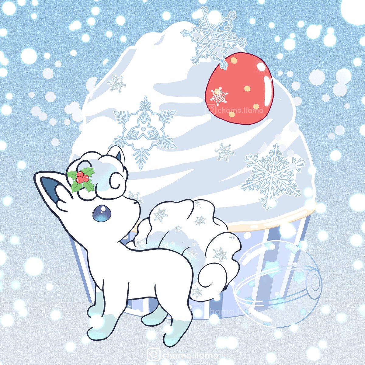 ChamaLlamaCo's tweet photo. Alolan Vulpix in a winter wonderland
#vulpix #alolanvulpix #vulpixalola #pokemon #pokèmon #alolanpokemon #nintendo #nintendoswitch #pastelgoth #artistsupport #bulletjournaling #kawaiiaesthetic #procreate #stickerart #stickershop #gamefreak #smallbusinessowner #kawaiiillustration https://t.co/9aPZjsCig6