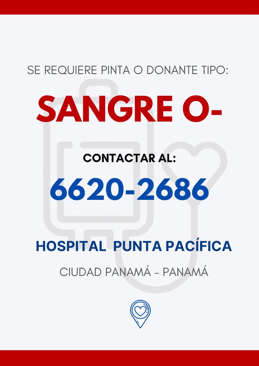 HOLA!!
Necesito de su ayuda más que nunca. Estoy necesitando sangre O Negativa.
Difundan y se los agradecería 🙏