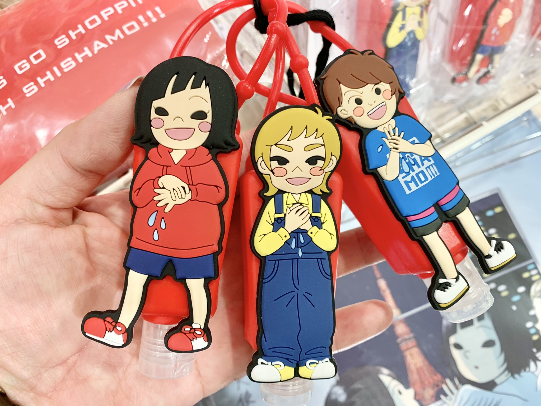 東急ハンズ梅田店 Ar Twitter 好評開催中の Goods Market からshishamo Shishamo Band のアイテムのご紹介 メンバーのイラストがキュートなハンドジェルに エコバッグ など実用的なアイテムが人気です ガチャガチャもあるのでぜひ回しにきてくださいね