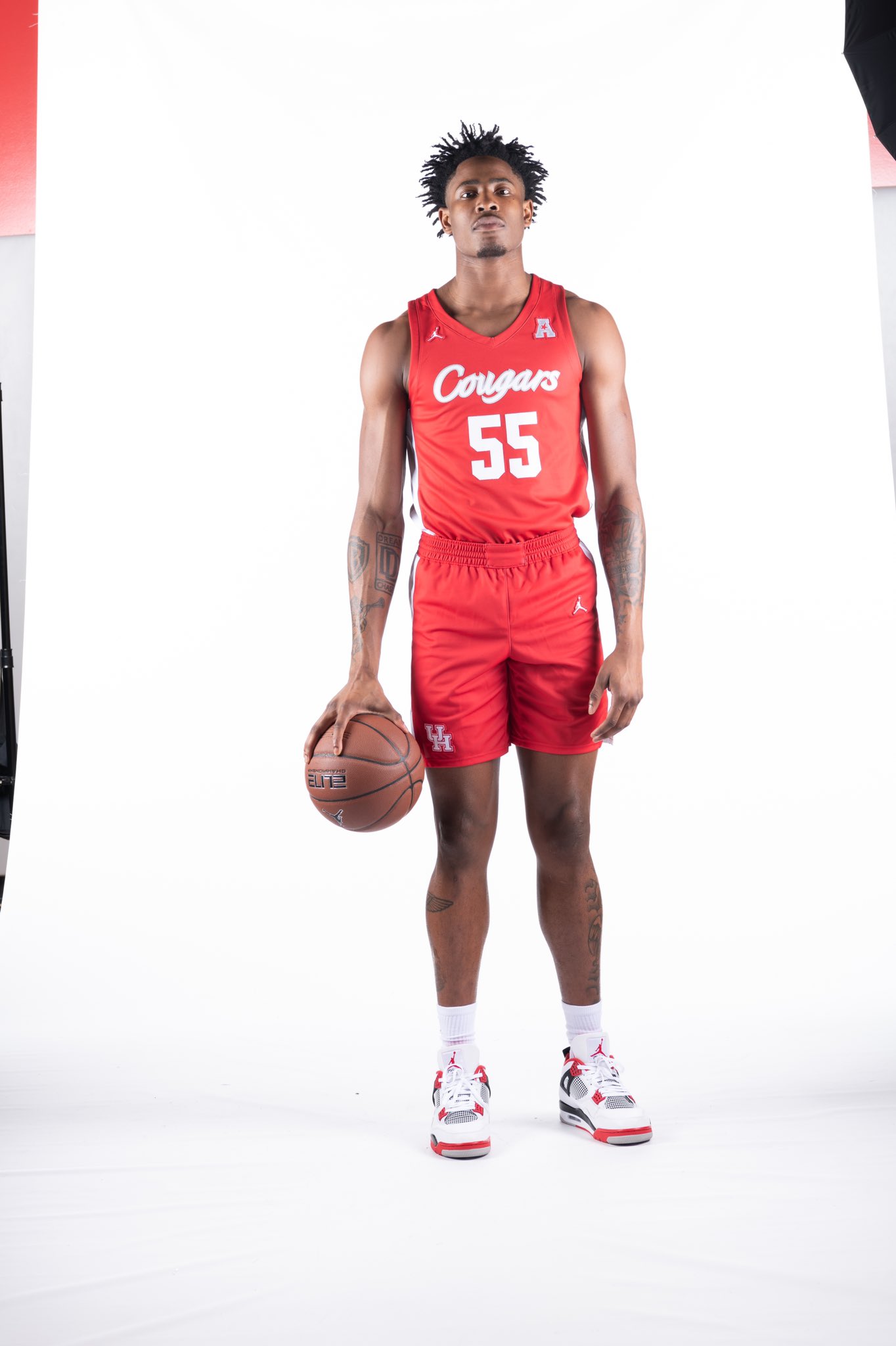 Brison Gresham Houston Cougars Basketball Jersey - Red