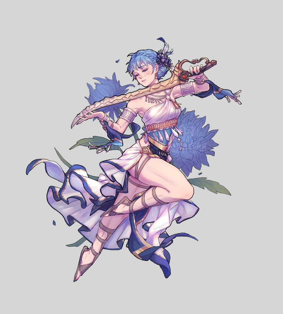 faith0m's tweet photo. 💃Marianne from #FE3H \o/ Front/back preview for the acrylic stand I'm planning on making. Pre-orders soon...! https://t.co/iZISwqADx2