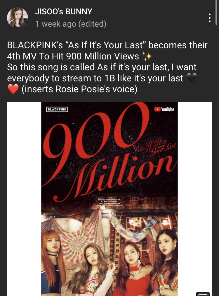 12. This channel focuses more on informing and giving Blackpink content like interviews, shows, etc. They are very positive!Channel: JISOO’s BUNNY