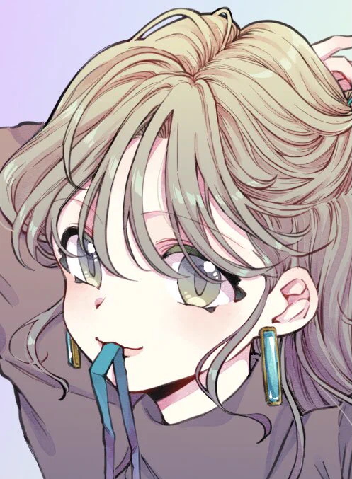 髪がツヤツヤなお姉さん #イラスト