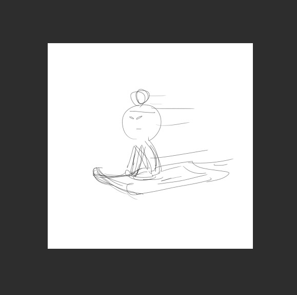 なのなのな 今日はイラストacの日 まだ午前中 いける これは空飛ぶ絨毯と雪山を滑り降りる人