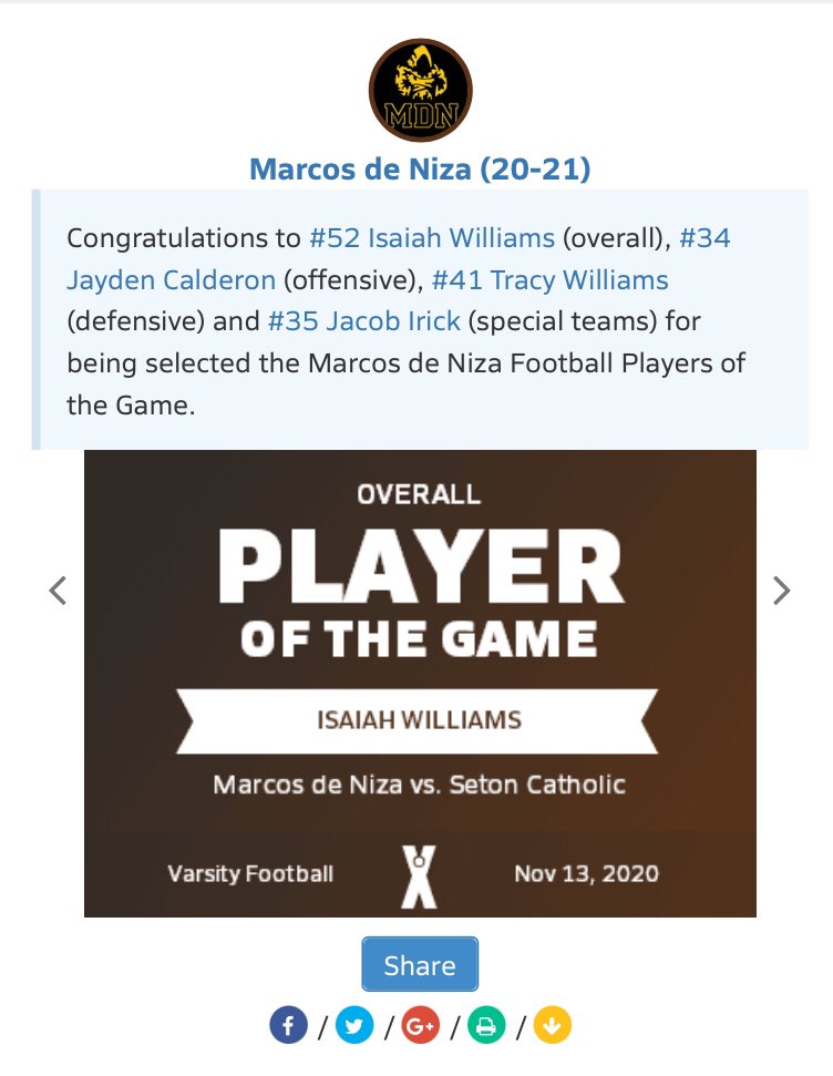 MdNpadresTDclub's tweet photo. Thank you @MaxPreps for recognizing our players Isaiah Williams, @jay_calderon02 , Tracy Williams and @jacobmox12 for their outstanding performances last Friday Night against Seton Catholic.

Great job gentleman!

@Coach_Figueroa @FootballMdn @MdNAthletics https://t.co/LBszUNR6lN