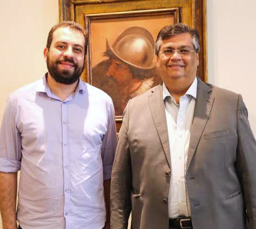 FlavioDino's tweet photo. Toda minha solidariedade à luta de @GuilhermeBoulos em São Paulo. Peço o voto especialmente aos maranhenses e seus descendentes que moram em São Paulo, assim como aos filhos e filhas dos demais estados do Nordeste e da Amazônia. (obs: foto de 2019) https://t.co/c6AYM3Fwwz