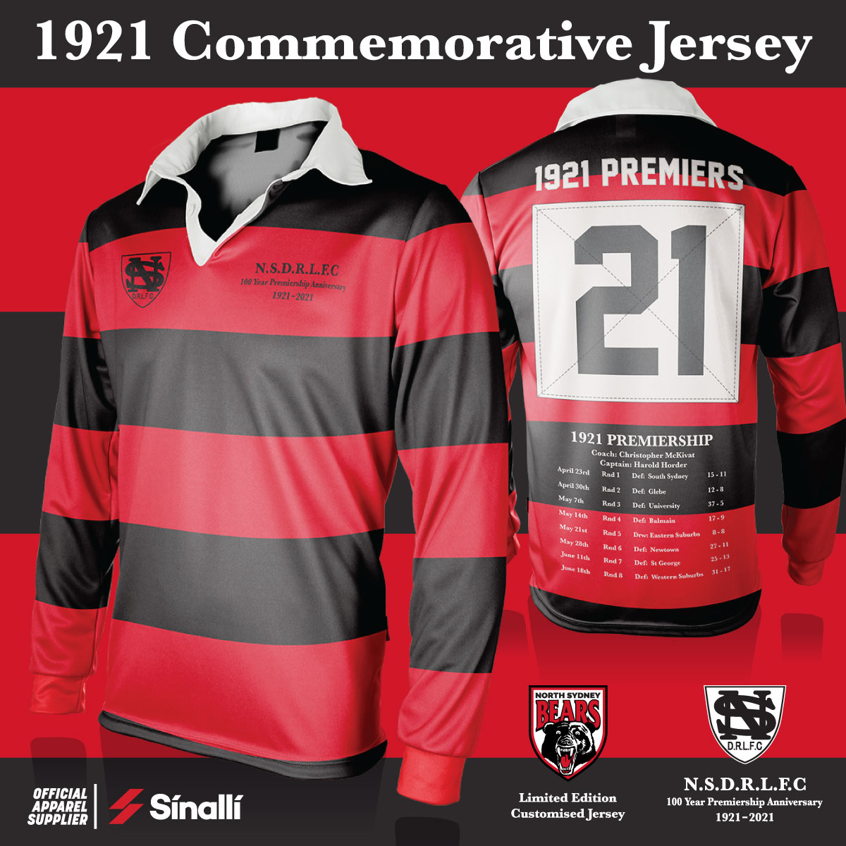 north sydney bears jersey