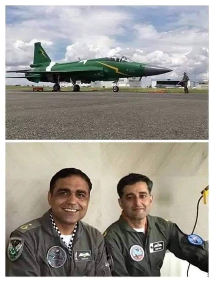 In Paris Air Show, Indian Rafael made a record by flying upside down to 188 km on which the Indian media lifted sky &amp; challenged Pakistan
Wing Commander Zeeshan Briar overturned JK-17 thunder upto 229 km &amp; made an undefeated world record. PAF has yet again made the Nation proud