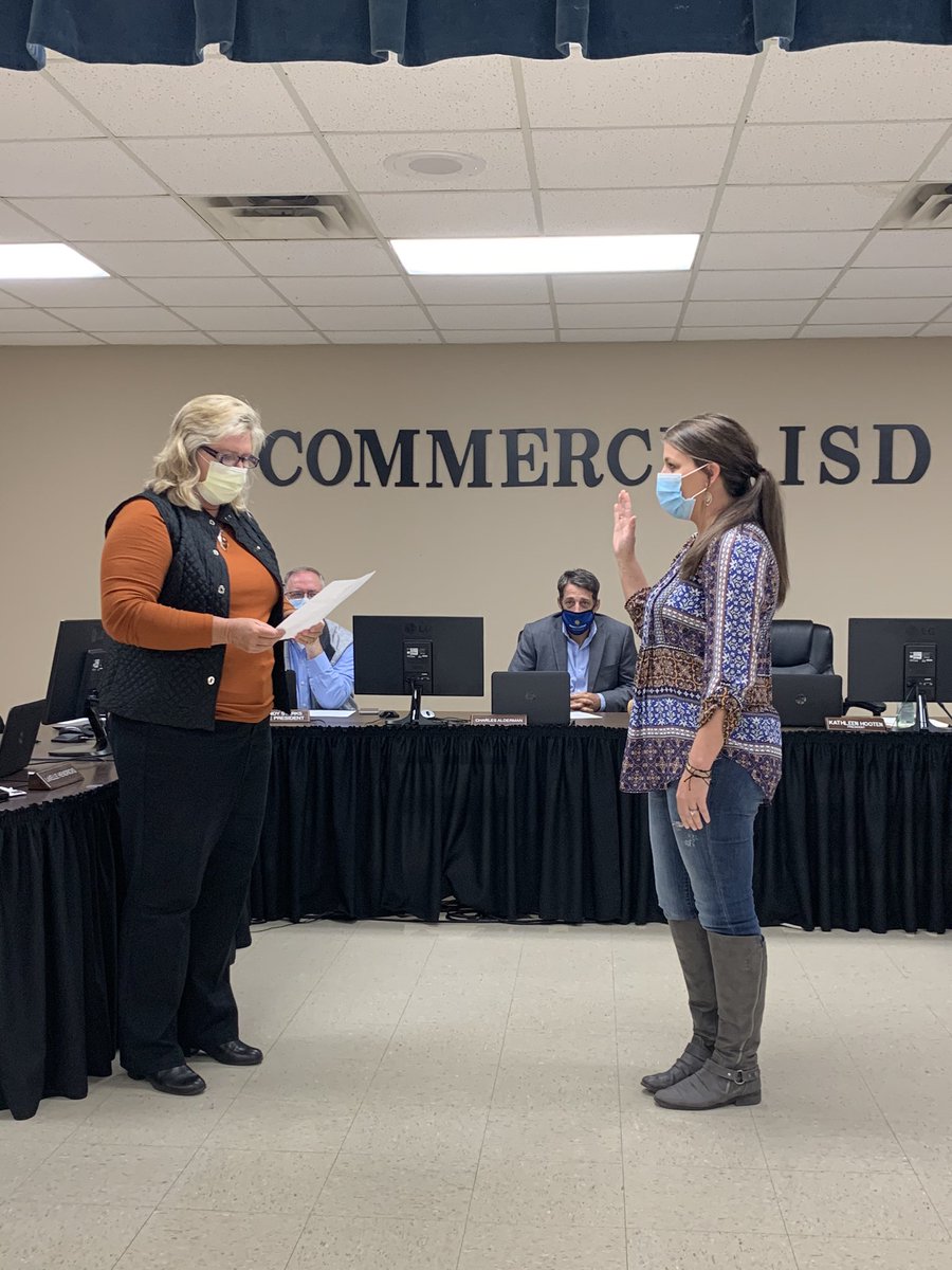 TBoneDrT's tweet photo. Welcome @KelseyLytle to Place 4, Commerce ISD School Board. We appreciate your time and commitment to serving our Tiger students. #cisdtigers https://t.co/yivs5ywHVc