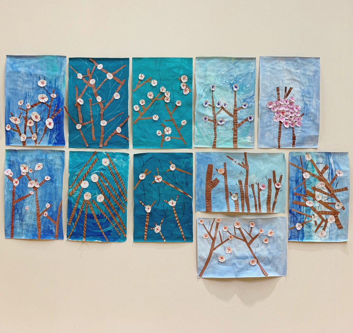 GantivaTanya's tweet photo. Van Gogh has been taking over our hallways 💫   #naea #taea #txarted #elementaryarted #VanGoghInspires #vincentvangogh https://t.co/lUh8Gn4SDZ