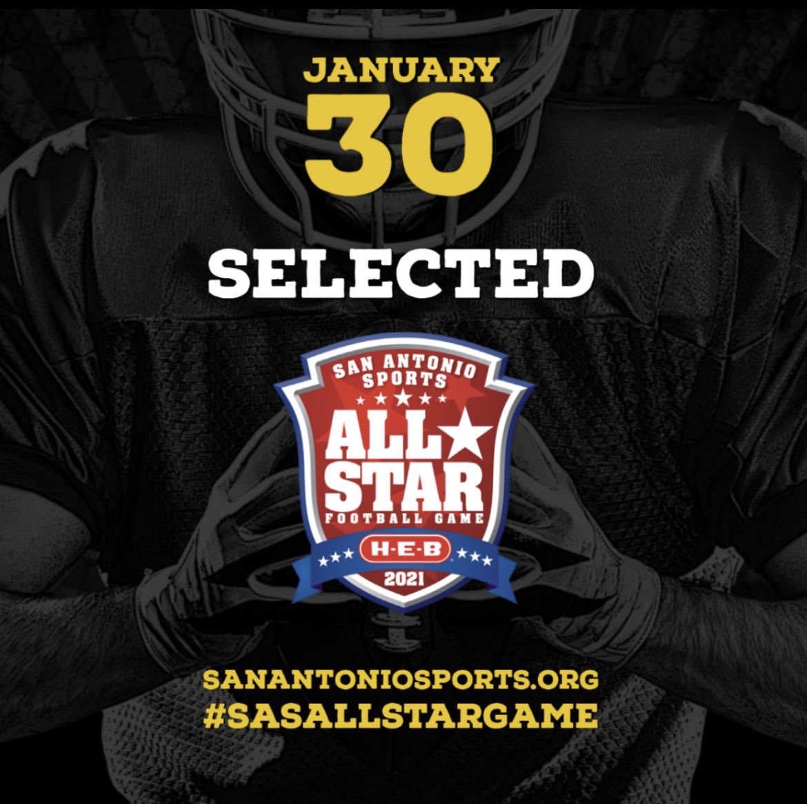 Thankful to be selected to play in the San Antonio All-Star game. Thank you <a href="/SA_Sports/">San Antonio Sports</a> for the opportunity! #SASAllStarGame #TeamBlack