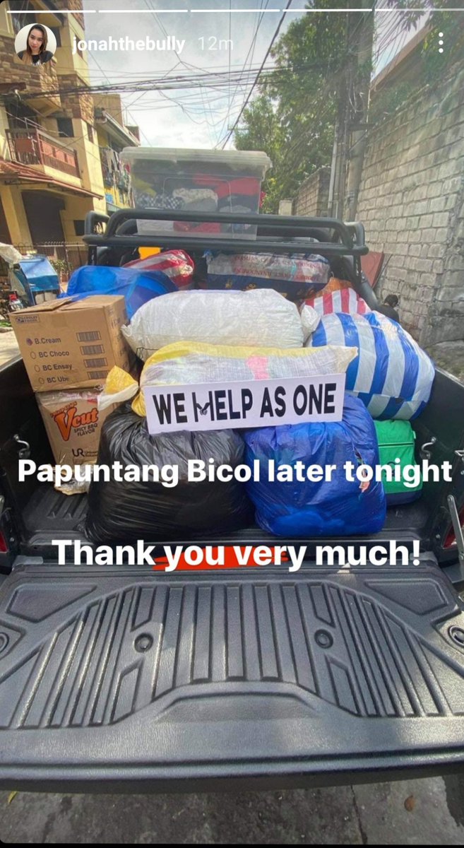 xermazing_'s tweet image. jonahthebully IGstory:
&quot;Papuntang Bicol later tonight. Thank you very much!&quot;

#WeHelpAsOne