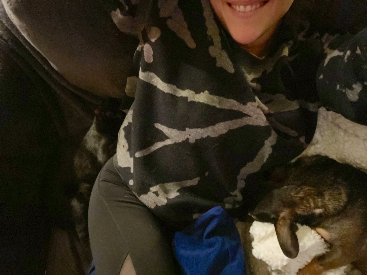 RockeraClick's tweet photo. Having two black pets and a black wardrobe is a vibe but does not make for easy photography https://t.co/Ys8nXoUltV