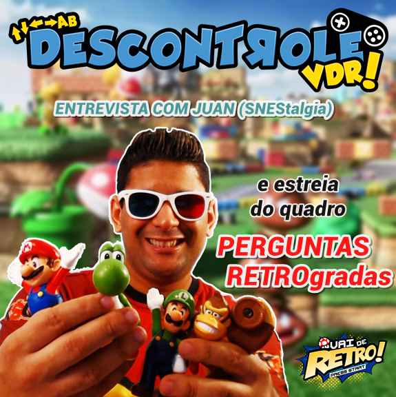 E se tem <a href="/vaideretro/">Vai de Retro!</a>, tem tbm + uma edição do Descontrole - #Podcast EXTRA p/ apoiadores do <a href="/ApoiaSe/">APOIA.se</a> e <a href="/PicPay/">PicPay 💚</a>! Hj entrevistamos o Juan do <a href="/SnesTalgia/">SnesTalgia</a> - produtor de conteúdo RETRO no Brasil! Tbm estreamos o quadro: "Perguntas RETROgradas" - as perguntas + retardadas da podosfera!