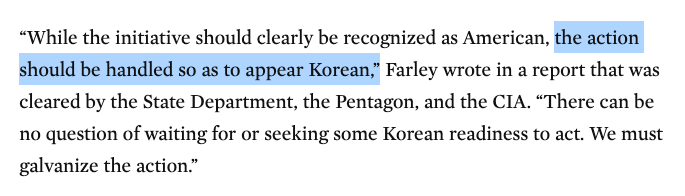 /4...when US military planners and aid officials concluded that Korea would remain divided & that the South’s only chance for survival lay with its former colonizer." I wrote this history  @thenation based on docs from the National Archives/NARA. Strangely, my dad knew this guy.