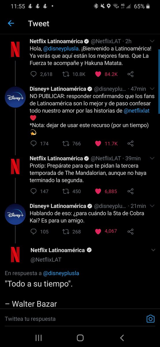 Y0rm4nz's tweet photo. @NetflixLAT @disneyplusla El mejor hilo los amo por eso los tengo a ambos https://t.co/knlXZ6ZIb2