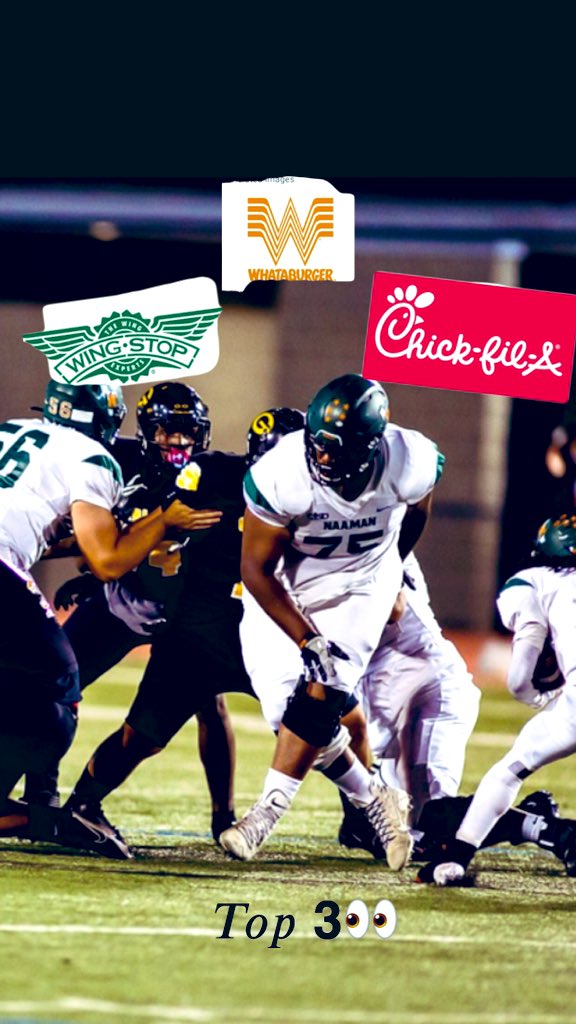 moneycam0623's tweet photo. Top 3 🥞@linemanissues @Naaman_Football https://t.co/TsVIFGVYxF
