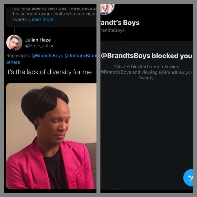 They said DIVERSITY?!?! ?BLOCKED? https://t.co/6IqlDPrXvK