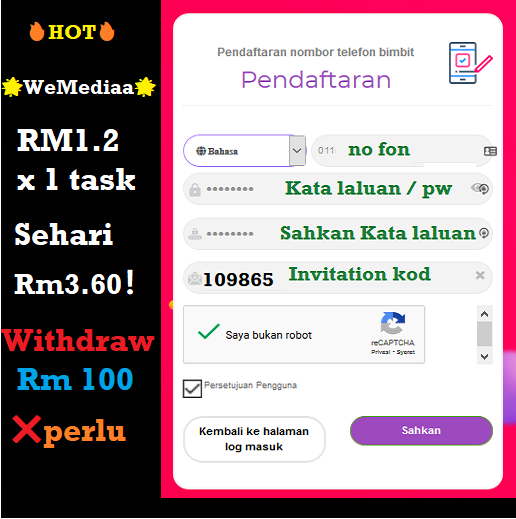 SeoBlogBuzz's tweet photo. 🔥FREE register New Platform Jana RM100 Sebulan - WeMediaa🔥 https://t.co/XWiX9O7inu via @YouTube #wemediaa #free #register https://t.co/6bjgBJTGhD