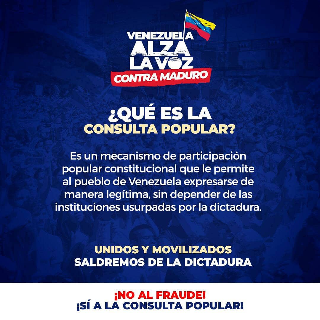 unt_carabobo's tweet photo. Este 12D Venezuela alza la voz en contra del régimen y se une en un gran movimiento de participación ciudadana en rechazo a la farsa electoral del 6D. ¡Los venezolanos luchamos hasta vencer! #NOalFraudeSÍaLaConsulta https://t.co/F6JaFQzS63