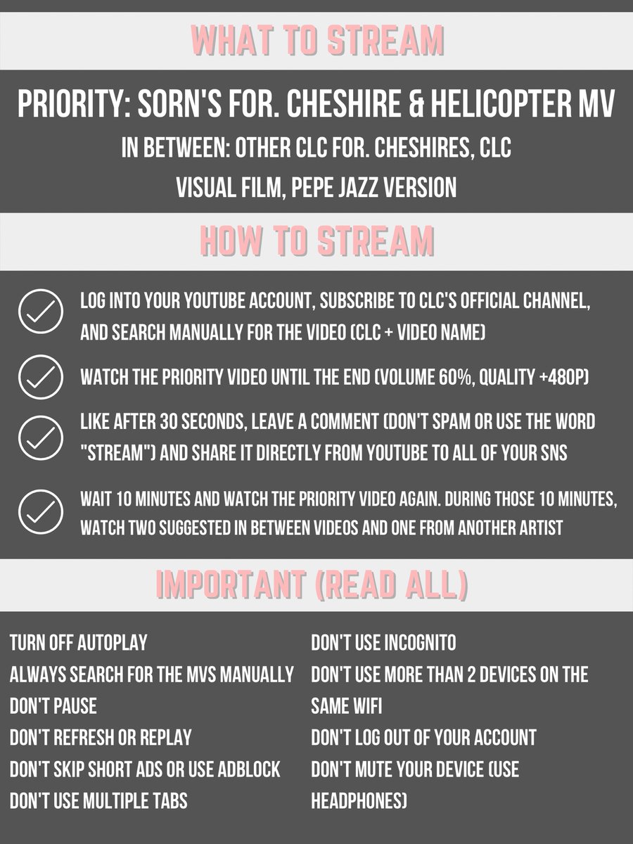 StreamsForCLC's tweet photo. ❗️SORN BIRTHDAY STREAMING❗️

12 AM KST 

It’s time to stream for Sorn’s birthday!

Use the guide below to stream manually! If you are unable to stream manually, please use the playlists under our pinned!

We hope to see everyone streaming with us!

@CUBECLC #CLC   @CLCWeibo https://t.co/scE9UiVeKs