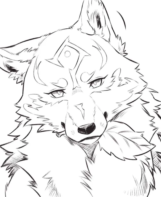 Want to draw a good wolfie 