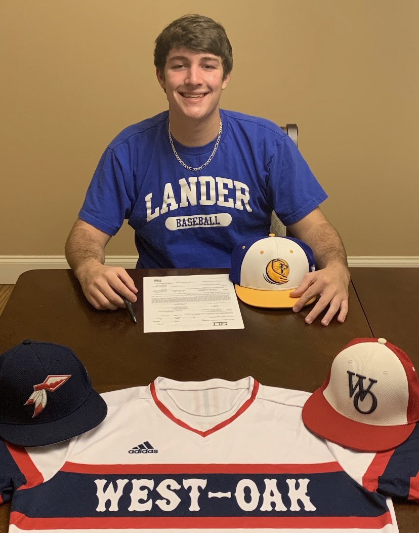diamondprospect's tweet photo. Congrats to RHP Kurt Rogers (West Oak HS) on signing to play baseball at Lander University! #DPSignee https://t.co/EBrK1lkuCt