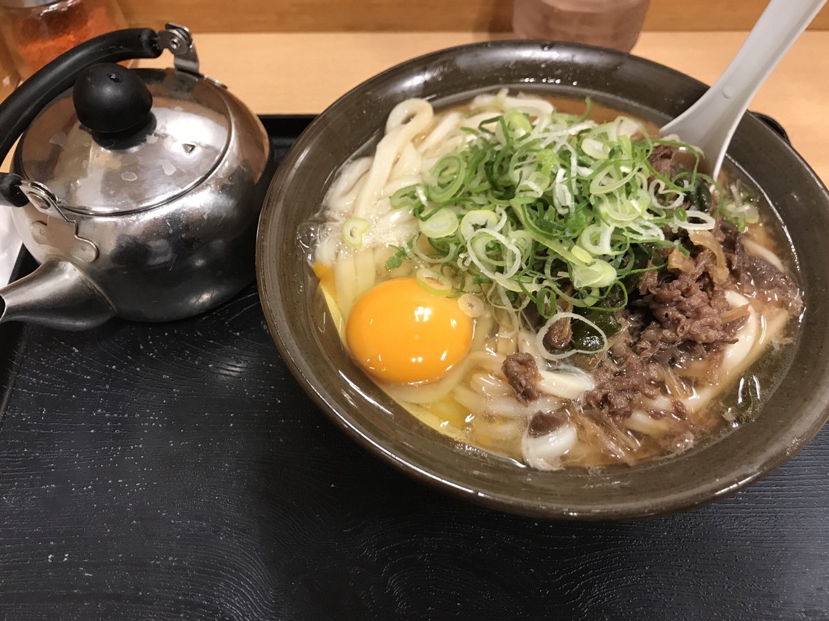 101010_dag's tweet photo. かねてより念願の牧のうどん https://t.co/v8YQkg87Ht