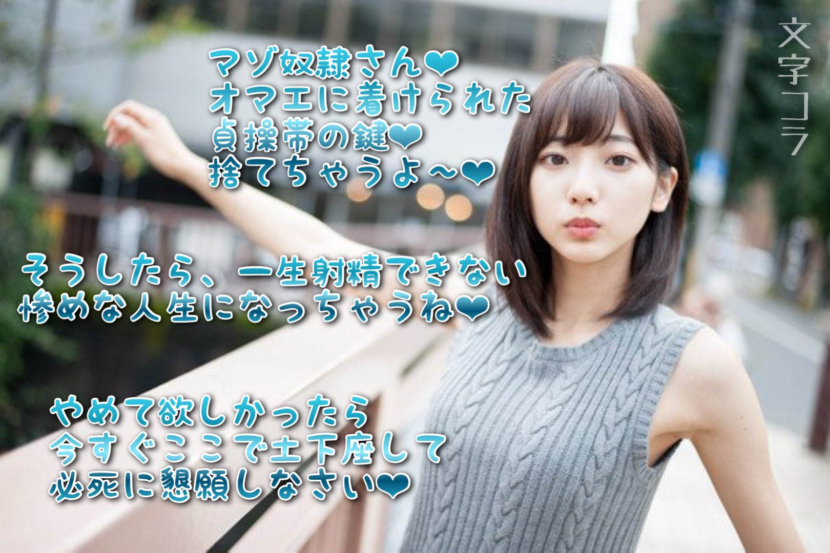 貞操帯マゾ　コラ  / X