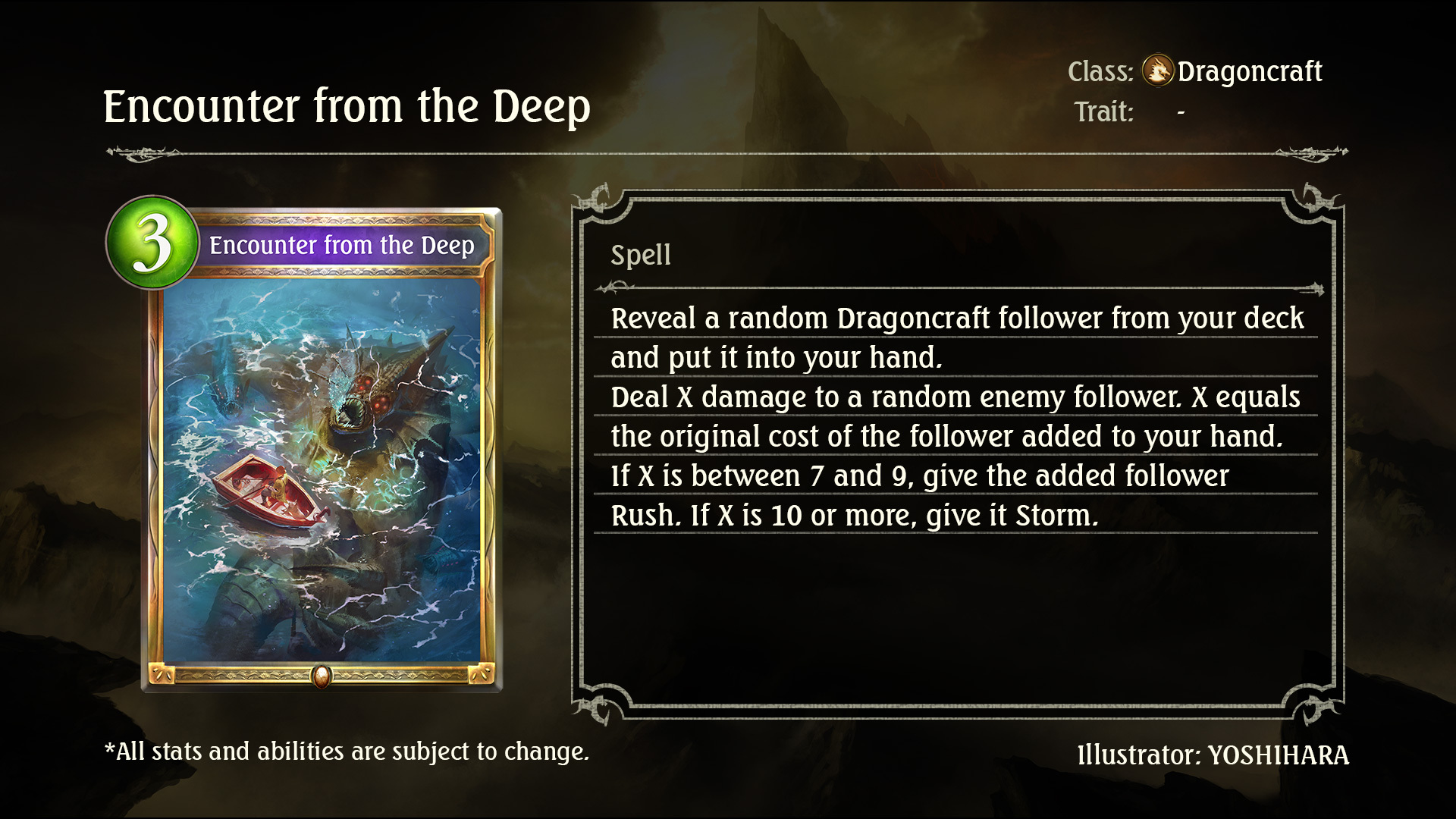 Shadowverse New Storm Over Rivayle Card Reveal Encounter From The Deep This Dragoncraft Card Is A Part Of The Additional Cards For Storm Over Rivayle Additional Cards Will Be Released