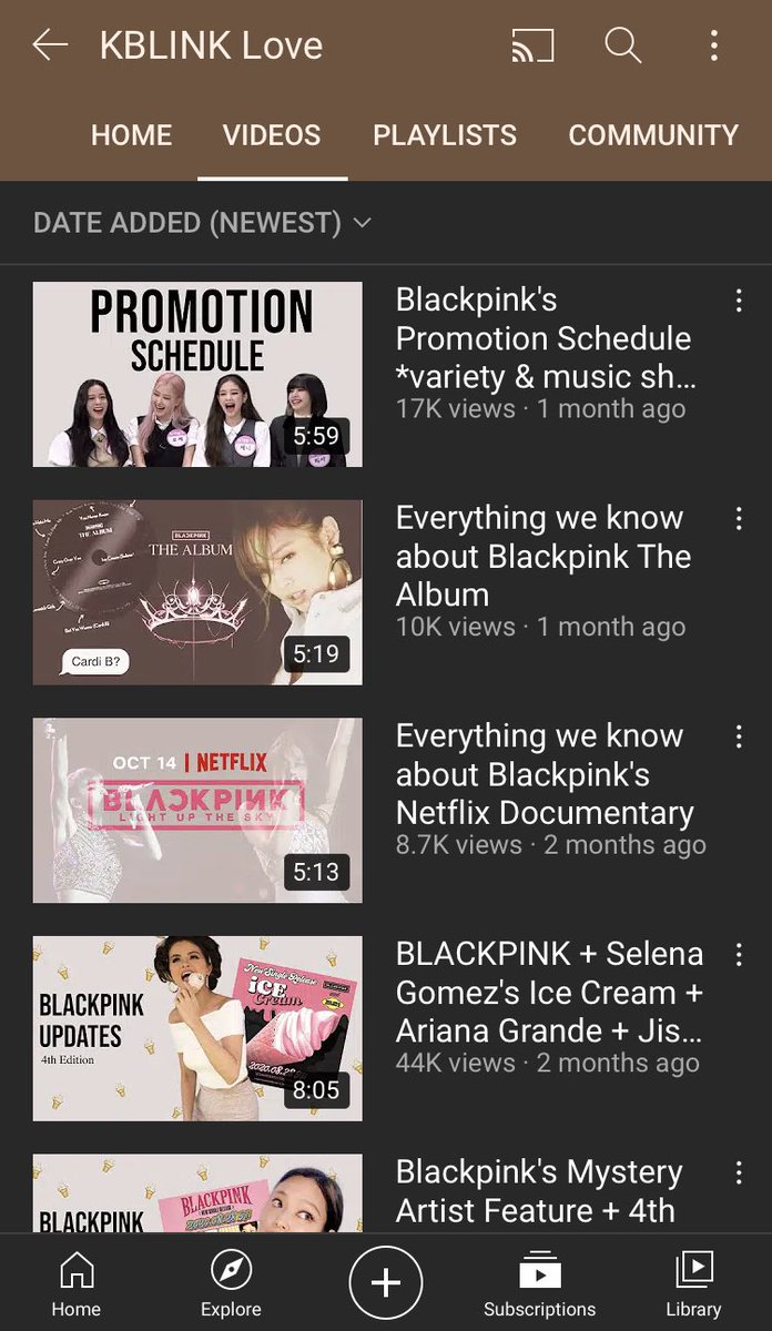 15. This channel is very good on promoting and encouraging voting for the pinks! A very wholesome channel!Channel: KBLINK Love