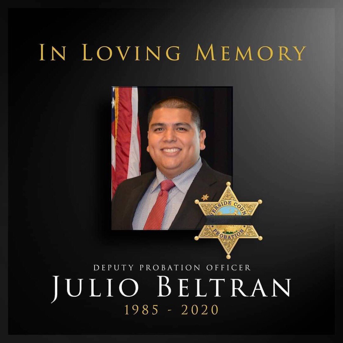 RSA1943's tweet photo. Deputy Beltran was a 7 year veteran of the @RSO department, he passed away on Nov. 14 due to COVID-19. We kindly ask that you take a moment to share this fund we set up to support his family during this difficult time. https://t.co/GLjN9r1xej https://t.co/Pg8on7cI9V