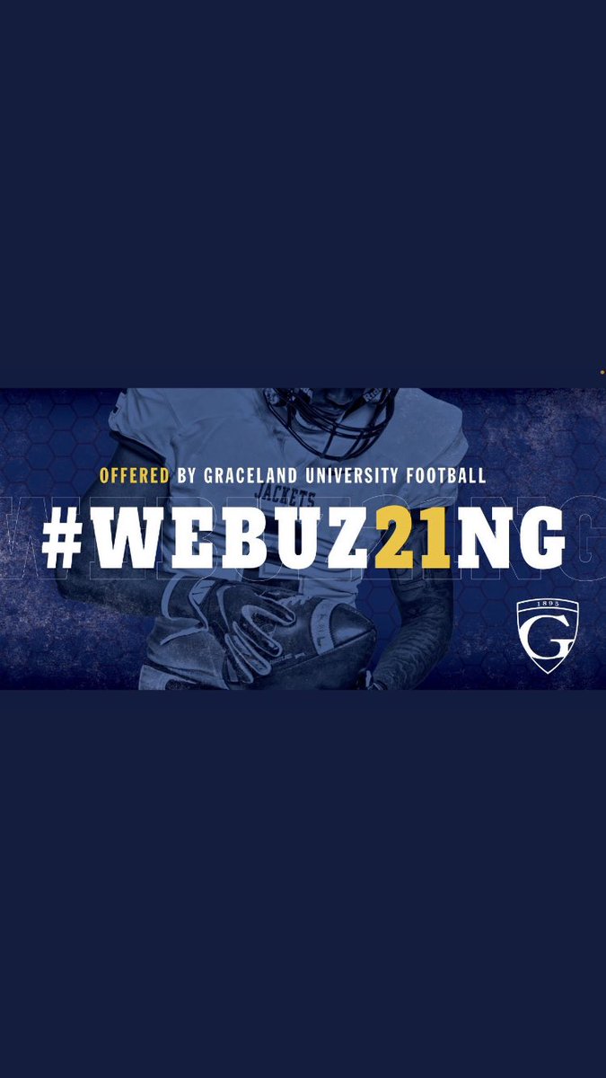 Thankful to have received my first offer from Graceland University 🔵🟡 <a href="/CoachPosateri/">Coach Poz</a>