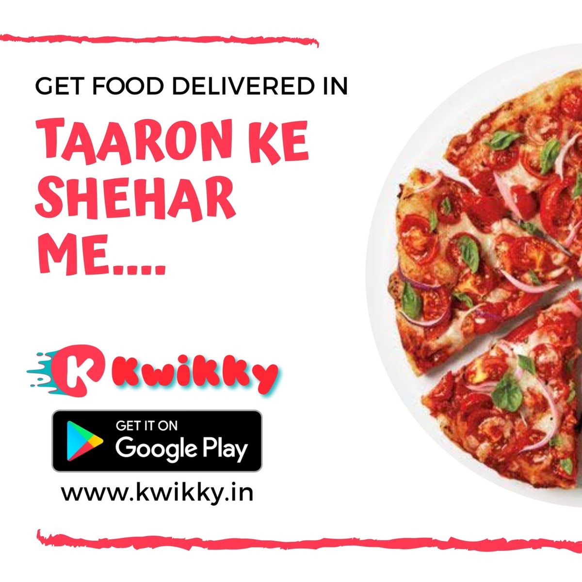 KwikkyIndia's tweet photo. Get Food delivered in- Taaron Ke Shehar Me..
Order Now on Kwikky.
#Kwikky #KwikkyKaro #KwikkyKaroPhirKuchBhiKaro #FoodDelivery #FoodAtHome https://t.co/egrfiDvWTE